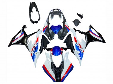 Affordable 2019-2022 BMW S1000RR Motorcycle Fairings - White Blue Red