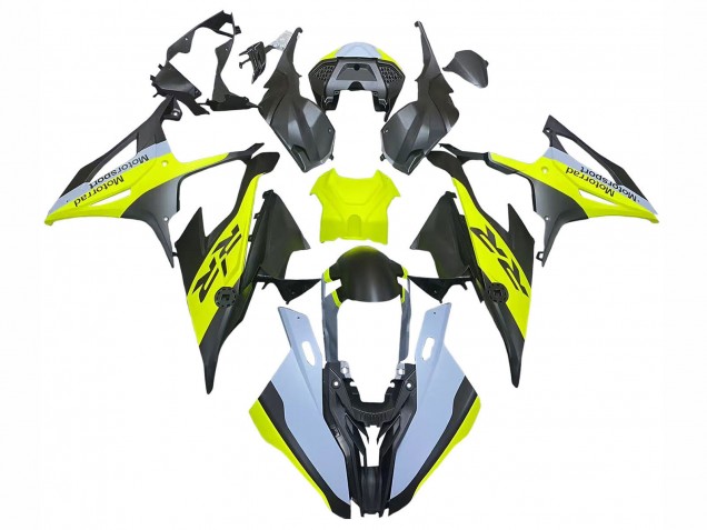 2019-2022 BMW S1000RR Motorcycle Fairings - Black Yellow Grey