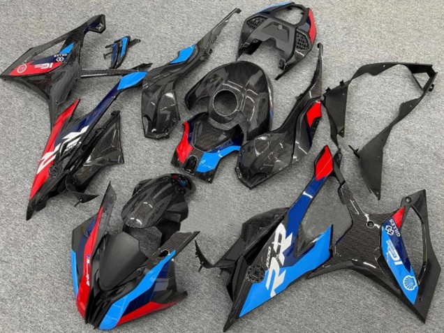 2019-2022 BMW S1000RR Motorcycle Fairings - Black Blue Red Carbon Fiber