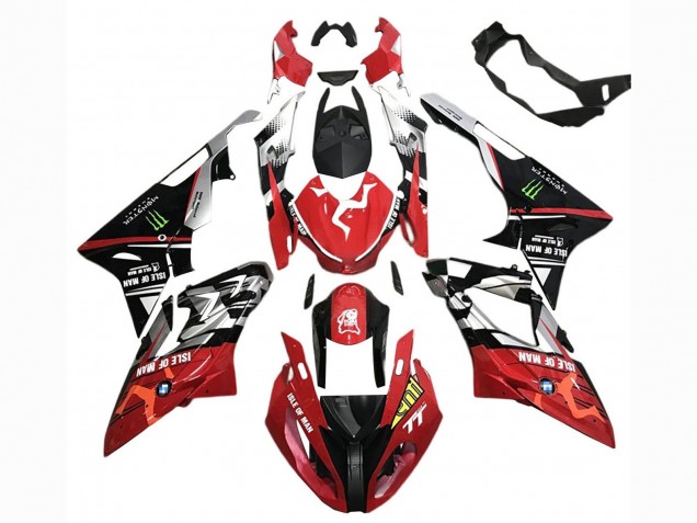 2017-2018 BMW S1000RR Motorcycle Fairings - White Red Matte Black Green Monster