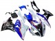 2017-2018 BMW S1000RR Bike Fairings - White Blue Red Glossy Black