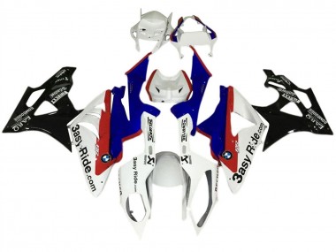 Affordable 2017-2018 BMW S1000RR Motorcycle Fairings Kit - White Blue Red Glossy Black