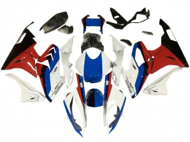 Affordable 2017-2018 BMW S1000RR Motorcycle Fairings - White Blue Red Black
