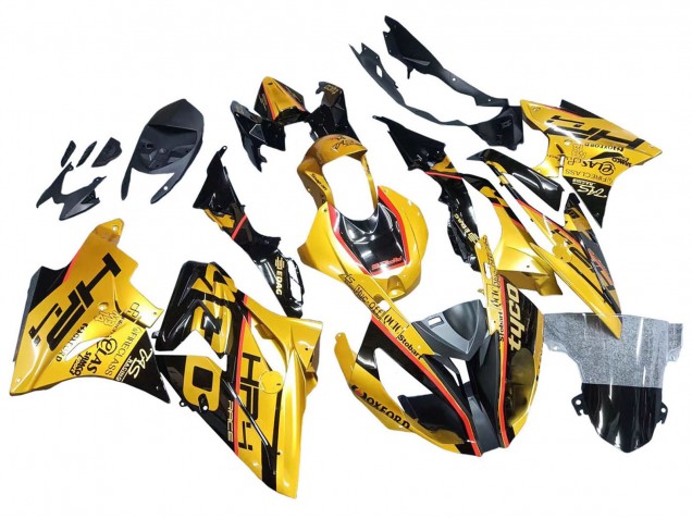 2017-2018 BMW S1000RR Motorcycle Fairings - Gold Black Tyco