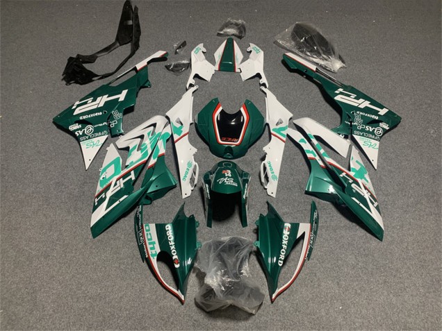 2017-2018 BMW S1000RR Motorcycle Fairings - White Green