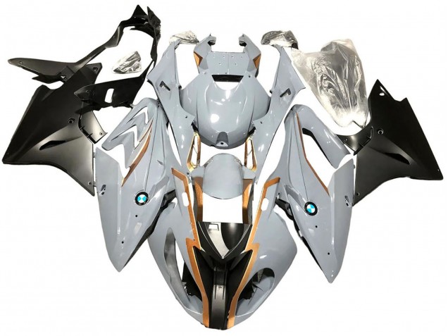 2017-2018 BMW S1000RR Motorcycle Fairings - Nardo Grey Matte Black