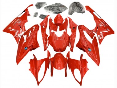 Affordable 2017-2018 BMW S1000RR Motorcycle Fairings - Red Castrol