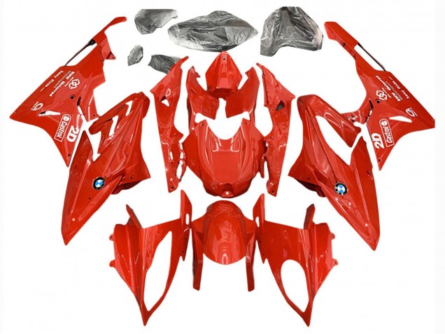 2017-2018 BMW S1000RR Motorcycle Fairings - Red Castrol