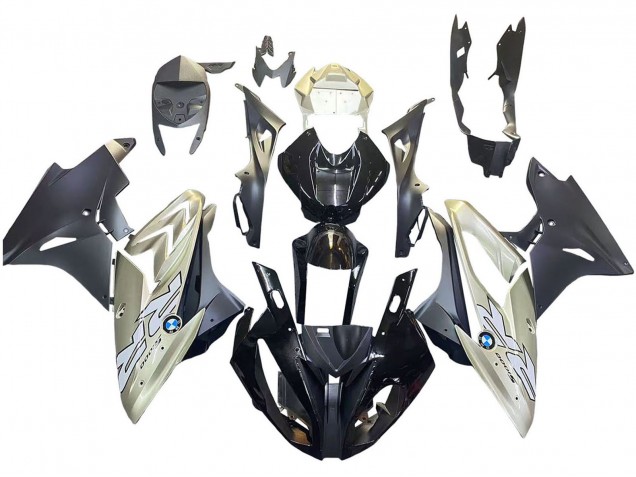 2017-2018 BMW S1000RR Motorcycle Fairings - Silver Black