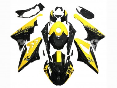 Affordable 2017-2018 BMW S1000RR Motorcycle Fairings - Yellow Black