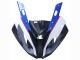 2015-2016 BMW S1000RR Motorcycle Fairings - White Blue Black Carbon Fiber