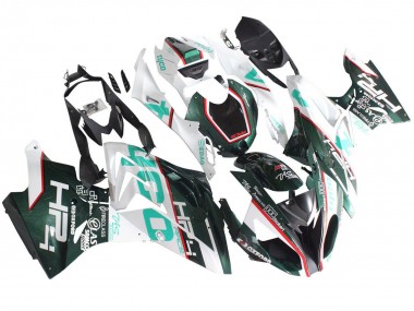 Affordable 2015-2016 BMW S1000RR Motorcycle Fairings - White Green Black