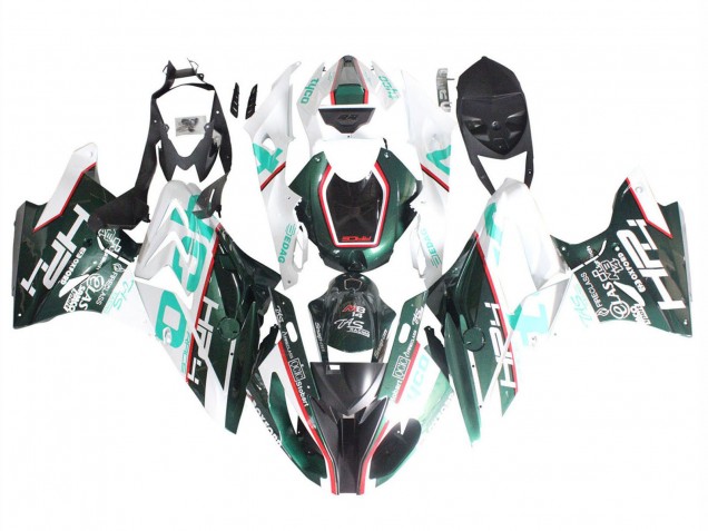 2015-2016 BMW S1000RR Motorcycle Fairings - White Green Black