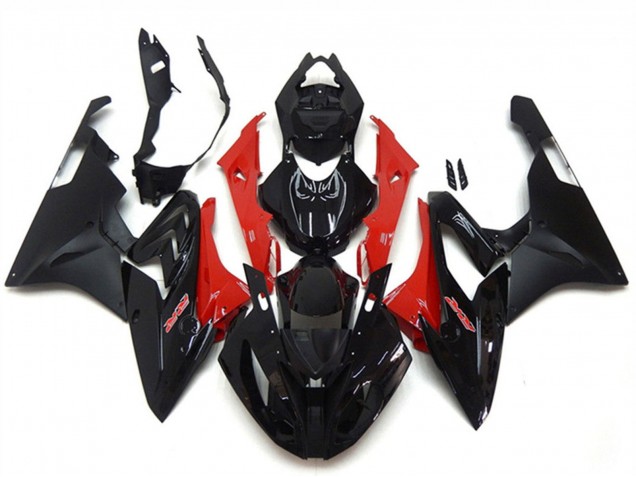 2015-2016 BMW S1000RR Motorcycle Fairing - Red Glossy Black Matte Black