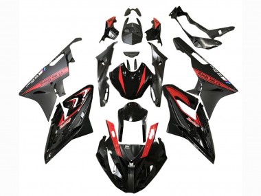 Affordable 2015-2016 BMW S1000RR Motorcycle Fairings - Red Glossy Black Matte Black