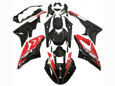 Affordable 2015-2016 BMW S1000RR Motorcycle Fairings - Red Glossy Black