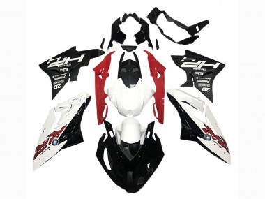 Affordable 2015-2016 BMW S1000RR Motorcycle Fairings - White Red Matte Black
