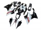 2015-2016 BMW S1000RR Motorcycle Fairings - White Black Carbon Fiber