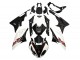 2015-2016 BMW S1000RR Motorcycle Fairings - White Black Carbon Fiber