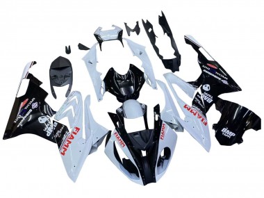 Affordable 2015-2016 BMW S1000RR Motorcycle Fairings - White Glossy Black Fiamm