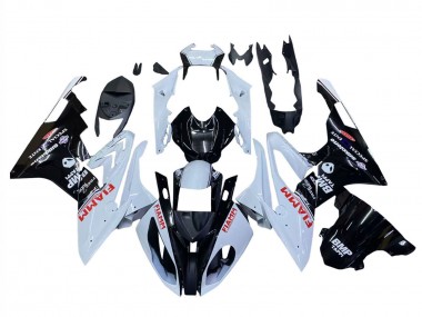 Affordable 2015-2016 BMW S1000RR Motorcycle Fairings - White Glossy Black Fiamm