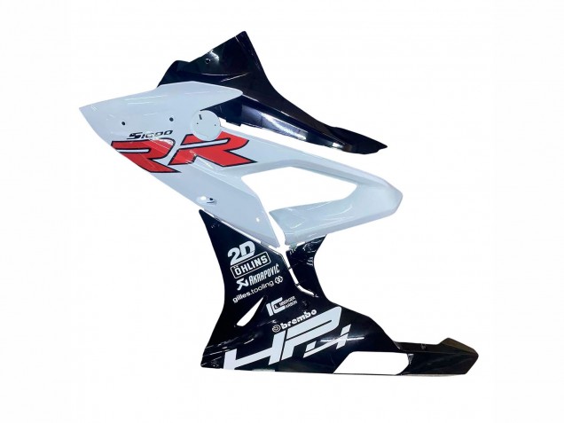 2015-2016 BMW S1000RR Motorcycle Fairings - White Glossy Black