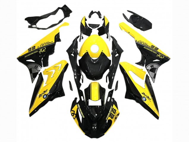 2015-2016 BMW S1000RR Motorcycle Fairings - Yellow Black