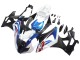 2009-2014 BMW S1000RR Motorcycle Fairings - White Blue Matte Black