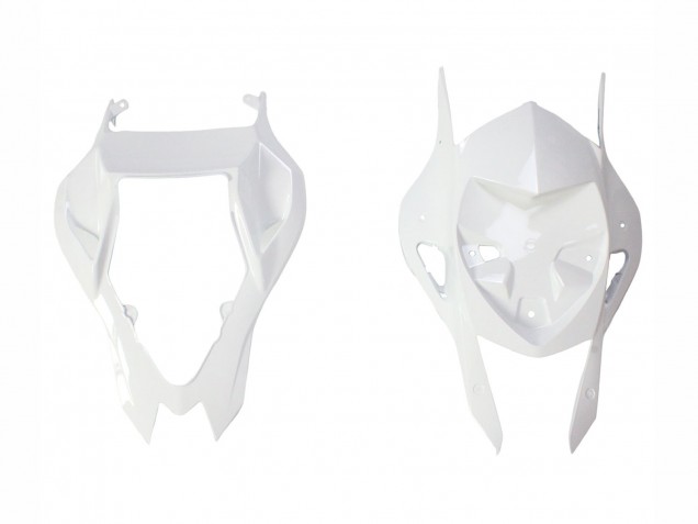2009-2014 BMW S1000RR Motorcycle Fairings - White Blue Matte Black