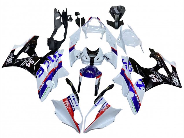 2009-2014 BMW S1000RR Motorcycle Fairings - White Red Blue Black Tyco