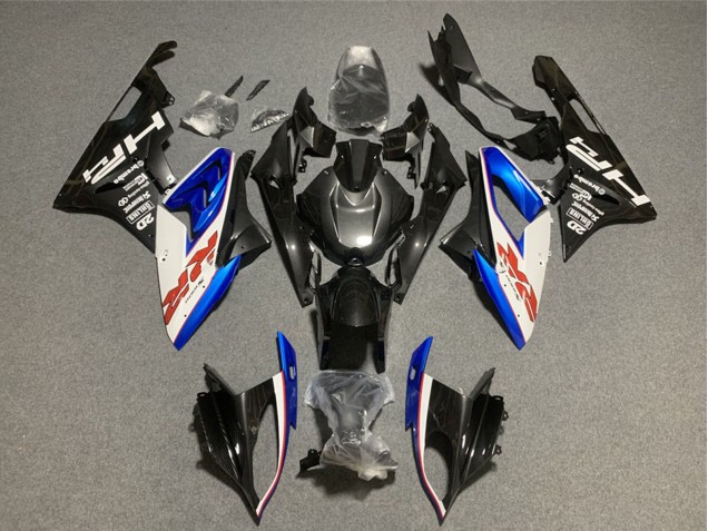 2009-2014 BMW S1000RR Motorcycle Fairings - White Blue Glossy Black HP Red RR