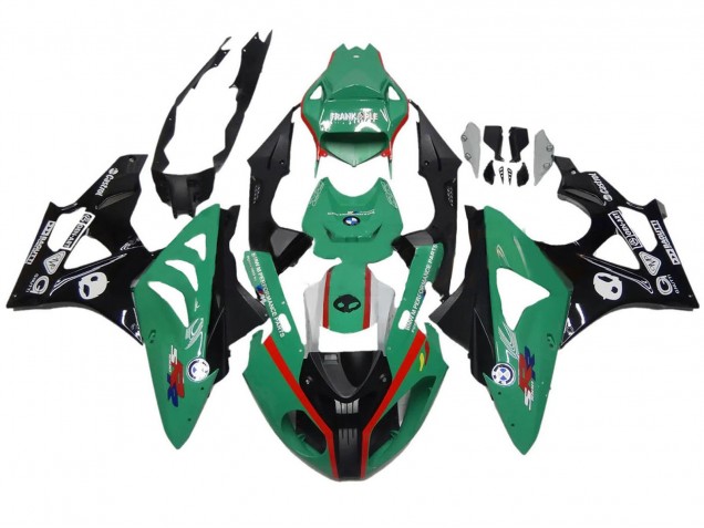 2009-2014 BMW S1000RR Motorcycle Fairings - Green Red Black