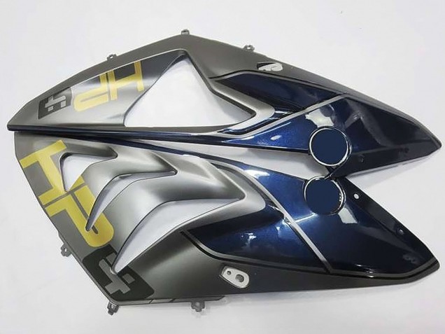 2009-2014 BMW S1000RR Motorcycle Fairings - Silver Blue Glossy Black