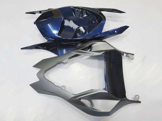 2009-2014 BMW S1000RR Motorcycle Fairings - Silver Blue Glossy Black