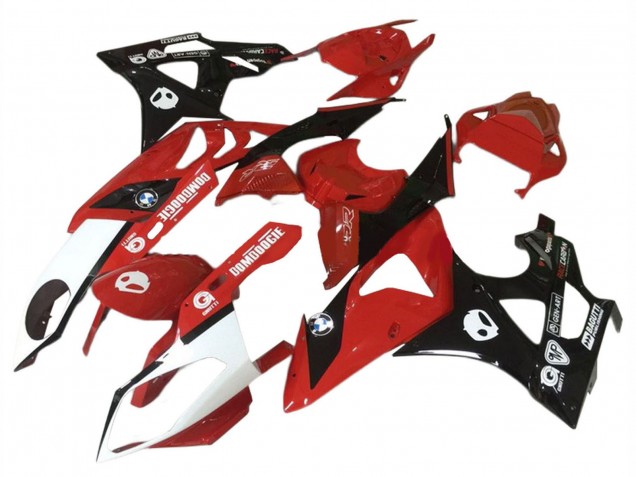 2009-2014 BMW S1000RR Motorcycle Fairings - Red White Glossy Black
