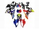 2009-2014 BMW S1000RR Motorcycle Fairings - Red Blue Yellow Shark