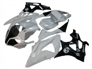 Affordable 2009-2014 BMW S1000RR Motorcycle Fairings - White Glossy Black