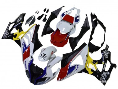 Affordable 2009-2014 BMW S1000RR Motorcycle Fairings - White Red Yellow Black Castrol