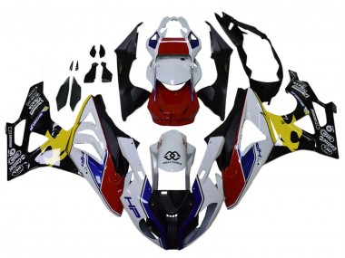 Affordable 2009-2014 BMW S1000RR Motorcycle Fairings - White Red Yellow Black Castrol