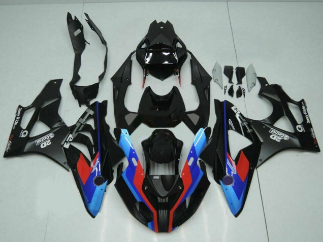 2009-2014 BMW S1000RR Motorcycle Fairings - Blue Red Matte Black Castrol