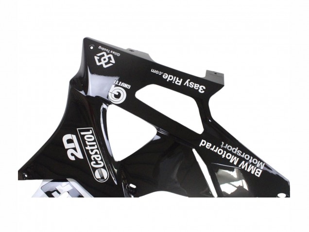 2009-2014 BMW S1000RR Motorcycle Fairings - White Blue Glossy Black Castrol