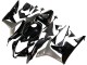 2007-2008 Honda CBR600RR Motorcycle Fairing Kits - Silver Glossy Black