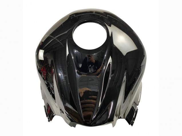 2007-2008 Honda CBR600RR Motorcycle Fairing Kits - Silver Glossy Black