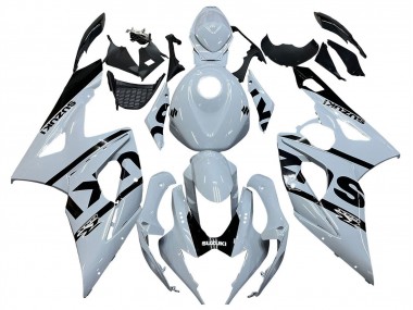 Affordable 2005-2006 Suzuki GSXR 1000 Motorcycle Fairings - White Black