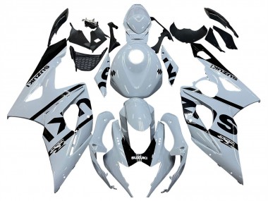 Affordable 2005-2006 Suzuki GSXR 1000 Motorcycle Fairings - White Black