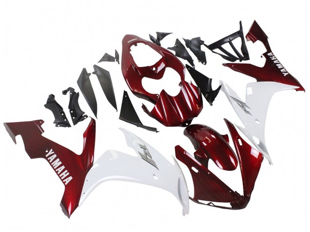 2004-2006 Yamaha YZF 1000 R1 Motorcycle Fairings - Red White
