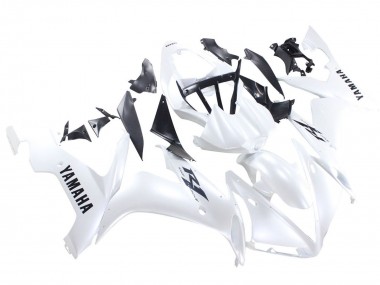 Affordable 2004-2006 Yamaha YZF 1000 R1 Motorcycle Fairings - Pearl White Black Decals