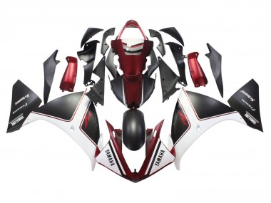 Affordable 2009-2011 Yamaha YZF 1000 R1 Motorcycle Fairings - Red White Matte Black