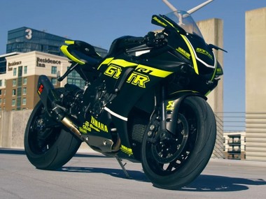Affordable 2020-2025 Yamaha YZF 1000 R1 Motorcycle Fairings - Glossy Black Fluorescent Yellow