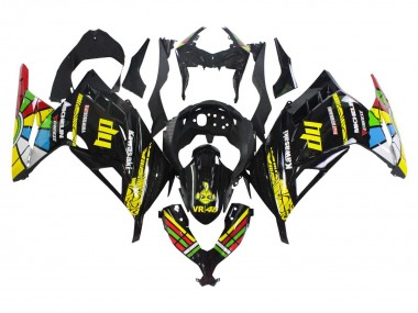 Affordable 2013-2024 Kawasaki EX300 Motorcycle Fairings - Glossy Black Yellow Red Green Blue White